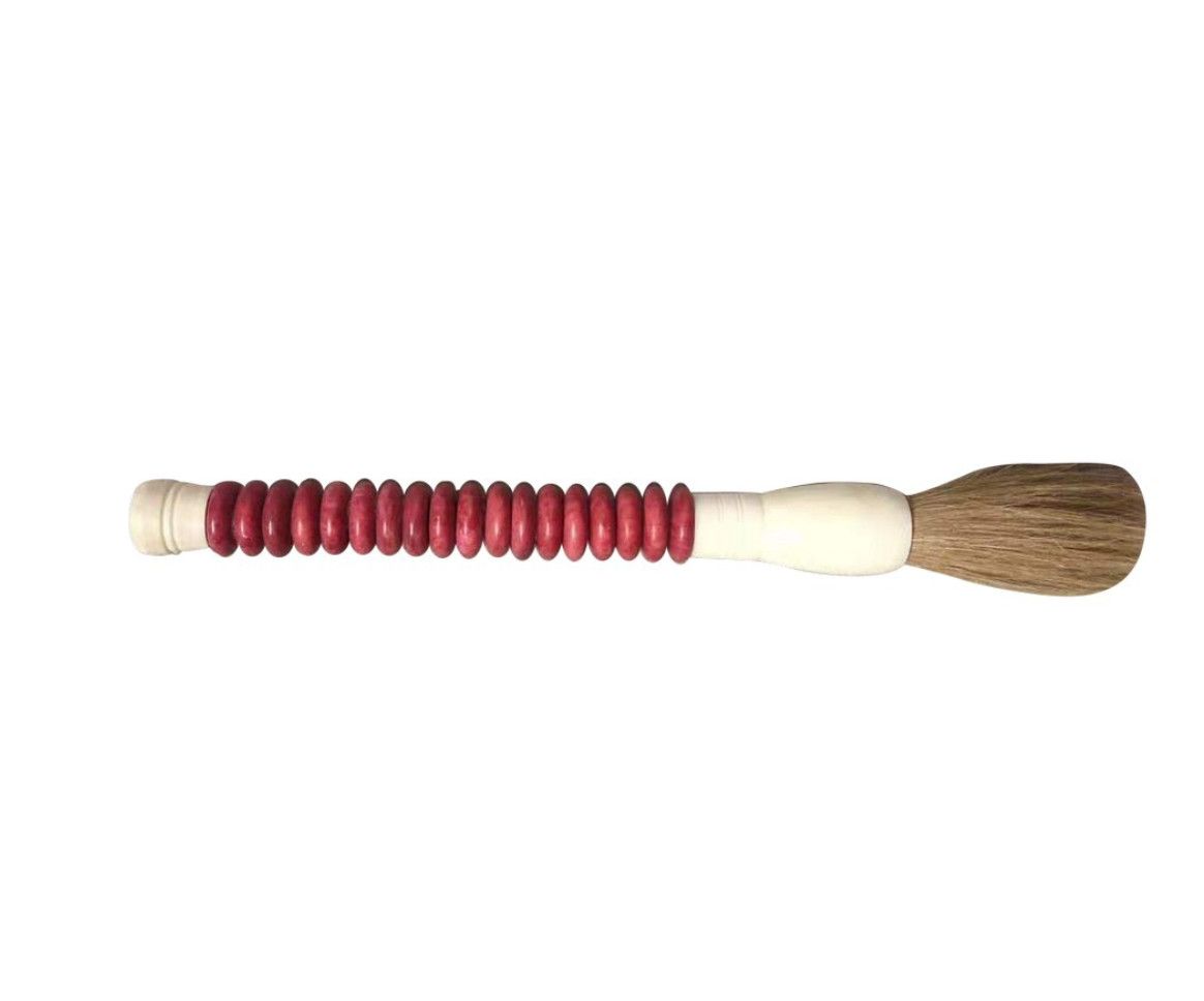 Calligraphy Brush, Red Stained Stone, Sheep or Goat Bristles