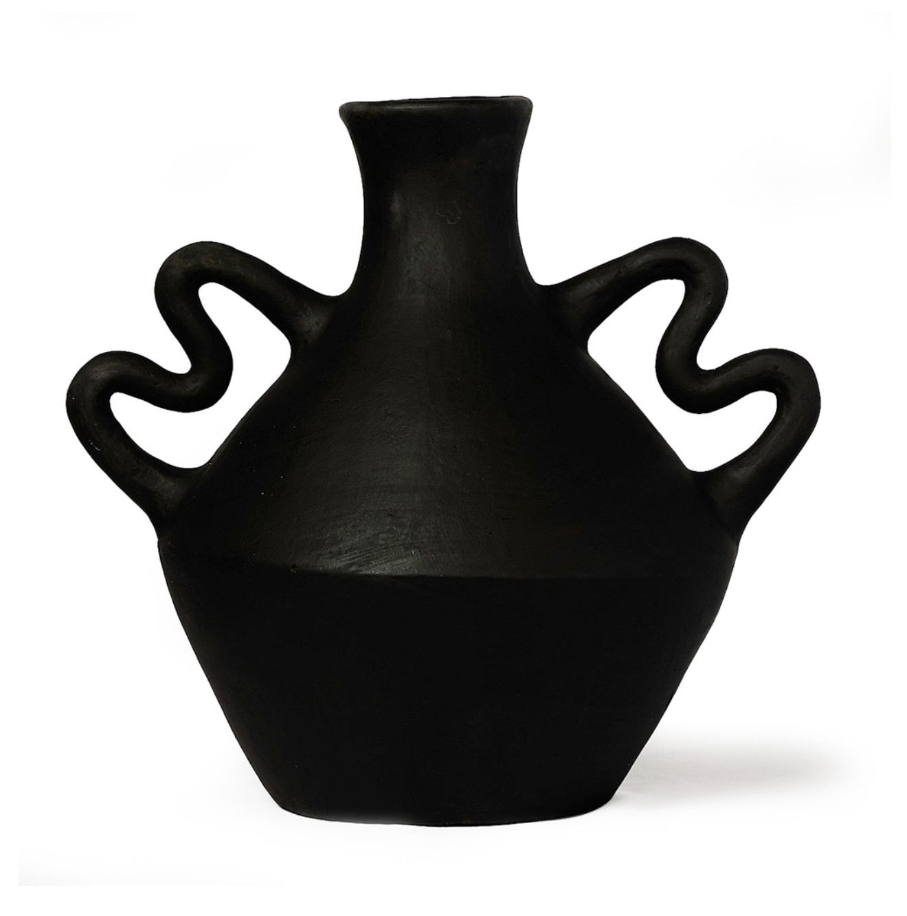 SOLD Vase, Black Clay, Indonesia, Artisan Made, Not Waterproof