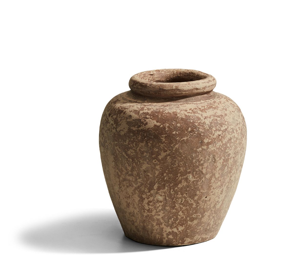 Clay Vase, Artisan Made, Borneo, Indonesia, Cracks, Knots + Marks, Added Value for Uniqueness