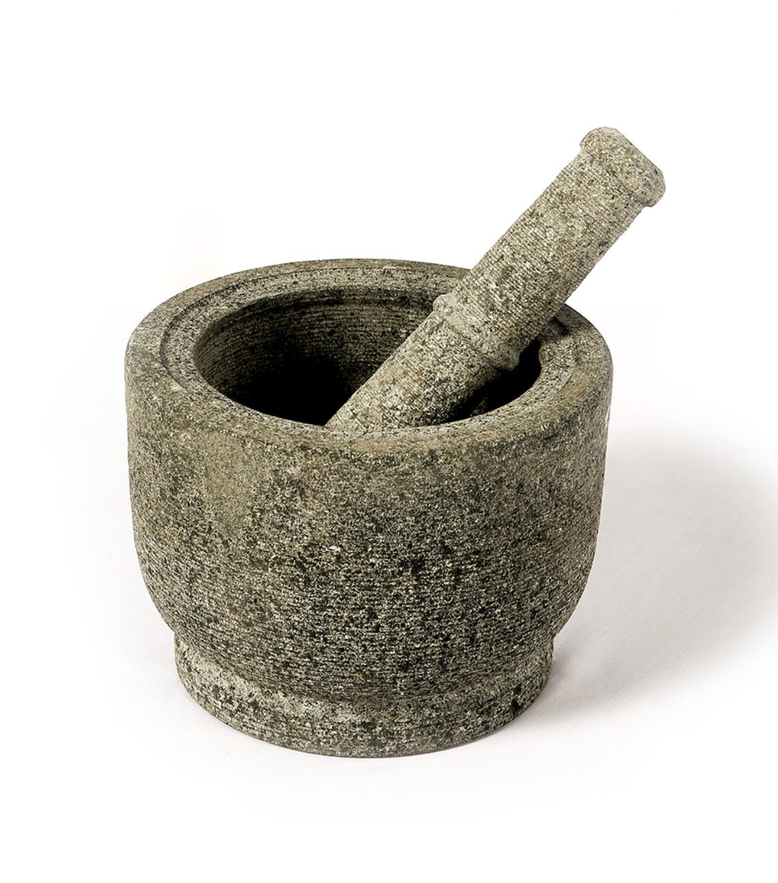 Bowl, Stone Mortar No Pestle, Hand-Carved from 1 Piece of Stone, Indonesia
