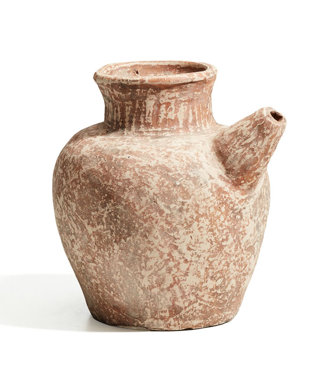 Vase, Wine Vessel, Natural Clay, Artisan Made, Borneo Indonesia, Spout