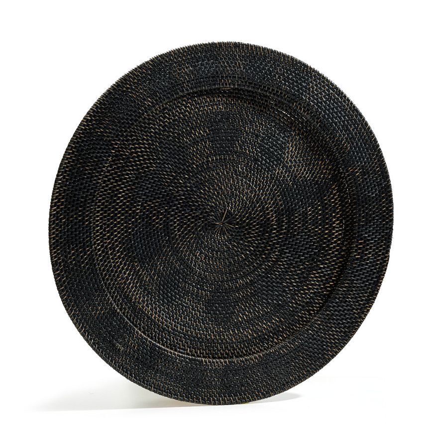 Sculpture, Wall art, Natural Rattan, Recycled Fibers, Black, Borneo Artisan Made