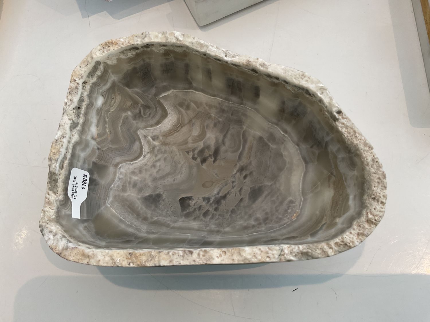 SOLD Onyx Bowl, Gray, XS, 8x5x3&quot;h