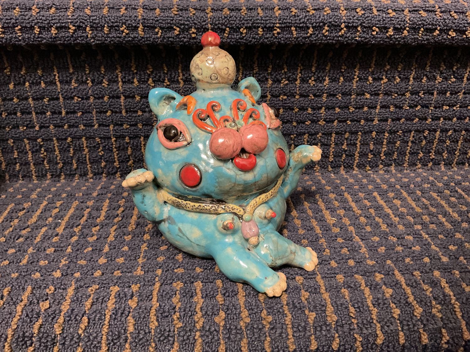 Art Sculpture, Original,The Cat, Thailand Artist, Ceramic