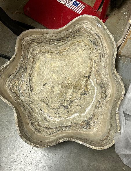 Onyx Bowl, Gray, 21x19x6&quot;h