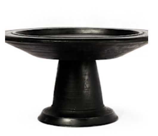 Tray, Large Black Wood Centerpiece Indonesia, Artisan Made 19.5&quot;