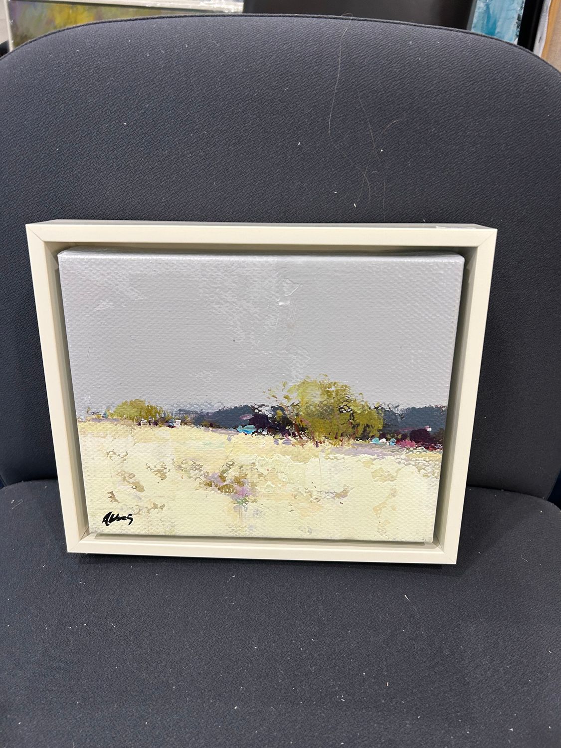Original Art, 8x10, Field with Trees in Area