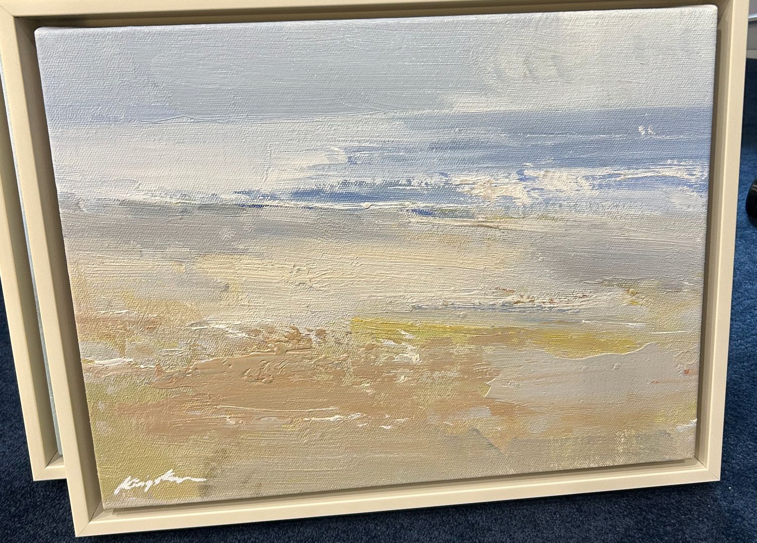 Original Art, 12x16, Abstract Pastels Beach