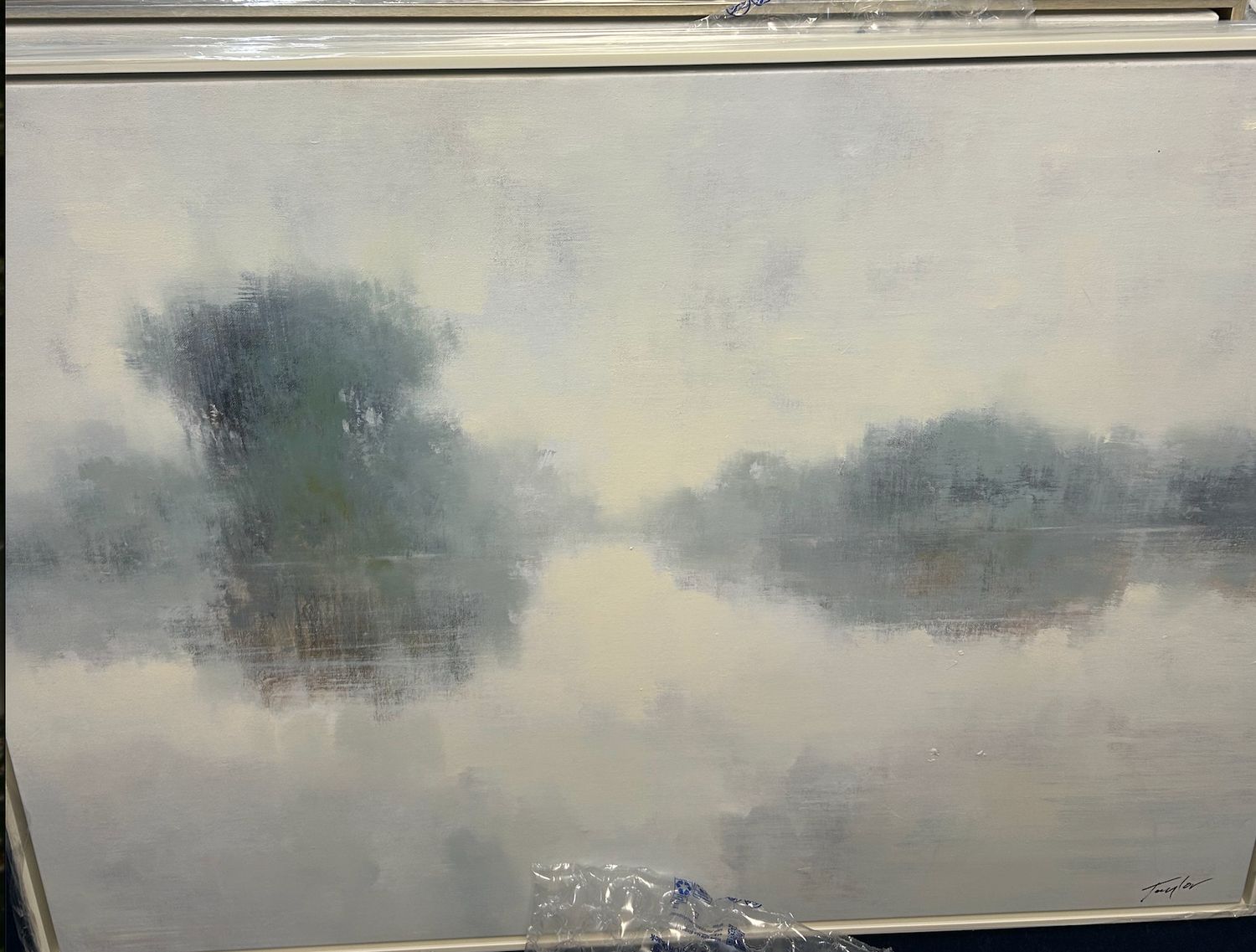 Original Art, 36x48, White Frame,