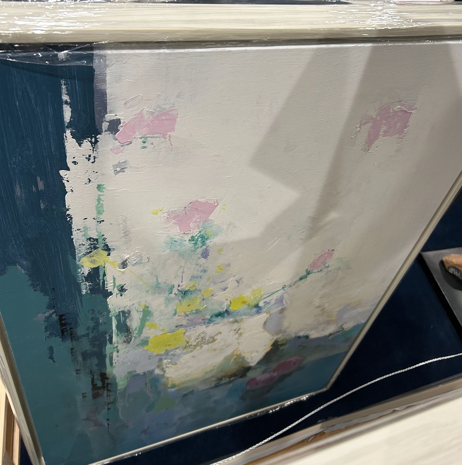 Original Art, 24x36, White Frame, Still Life with Vase