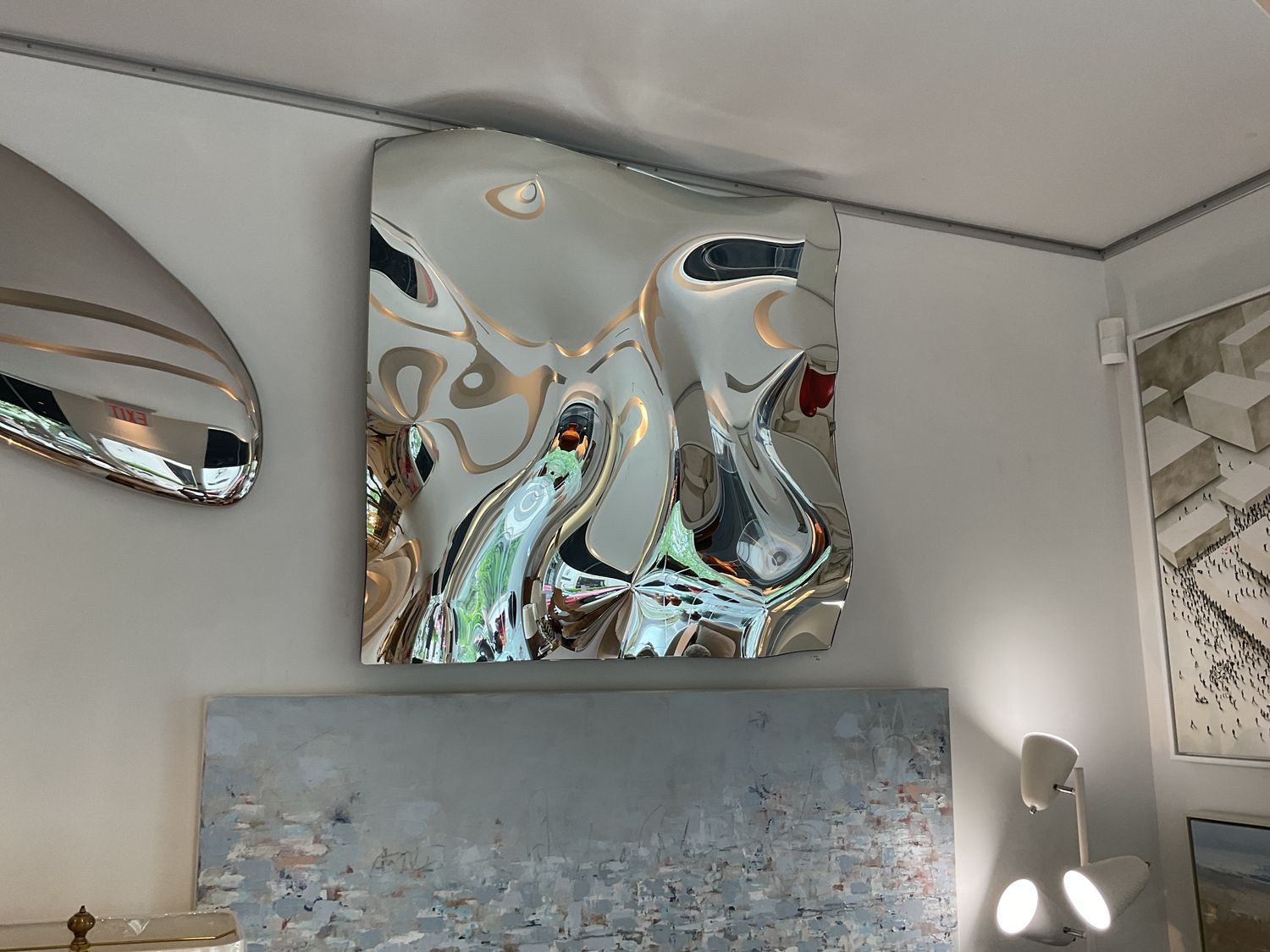 40&quot; x 40&quot; Art Mirror, Silver