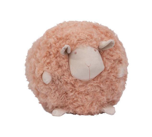 Pillow, Blush Sheep Ball, Sheep Wool