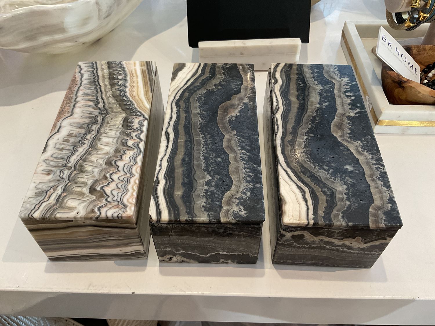 Box, Onyx Zebra Rectangle