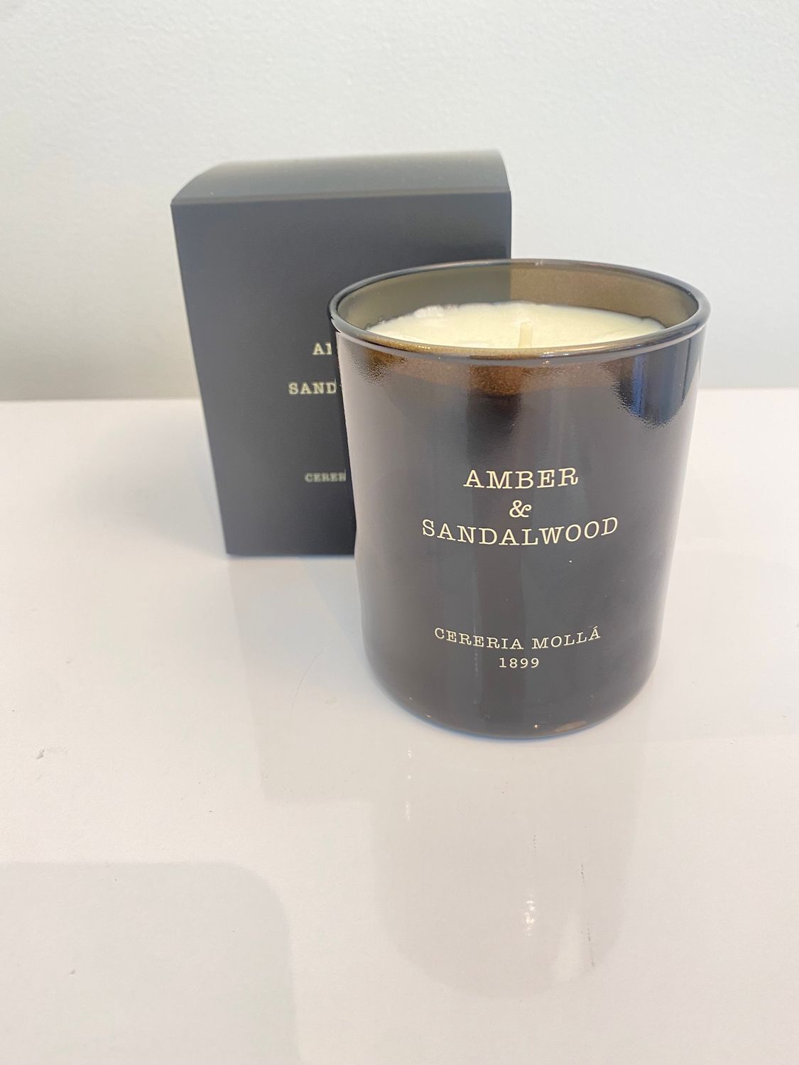 CM CANDLE 8 OZ AMBER &amp; SANDALWOOD