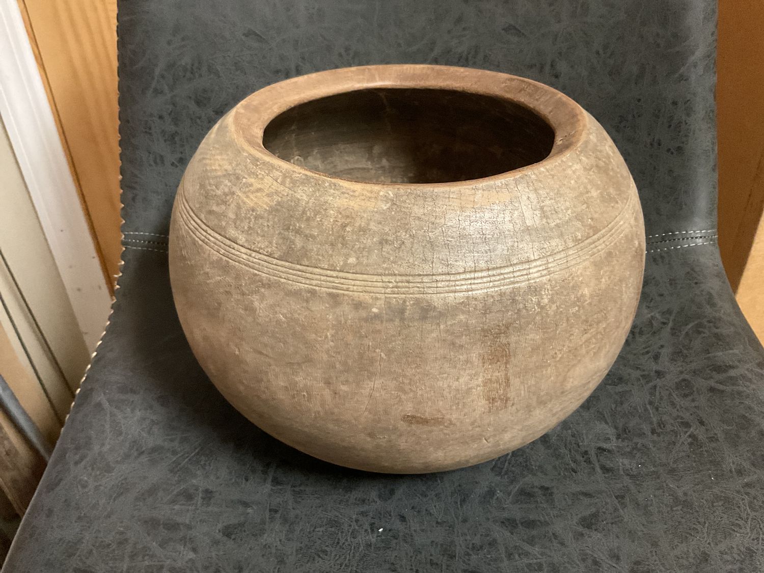 Wood Cooking Pot Round c.1960’s