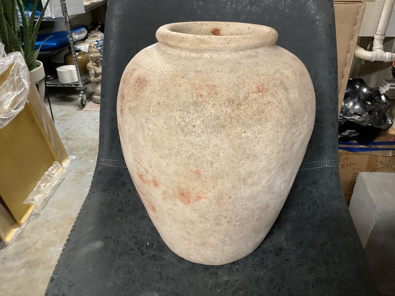 Porcelain Vase Vtg Asian Pot 13.25&quot;