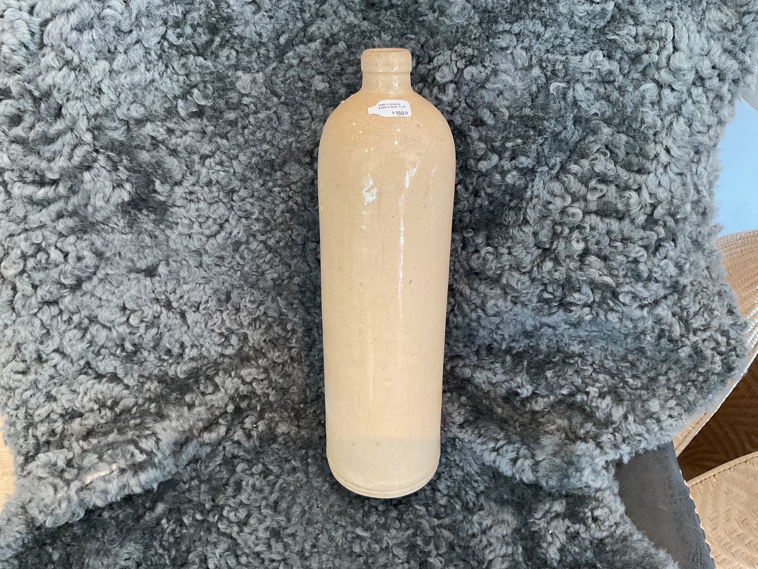 1950&#39;s Ceramic Bottle France 11.5&quot;
