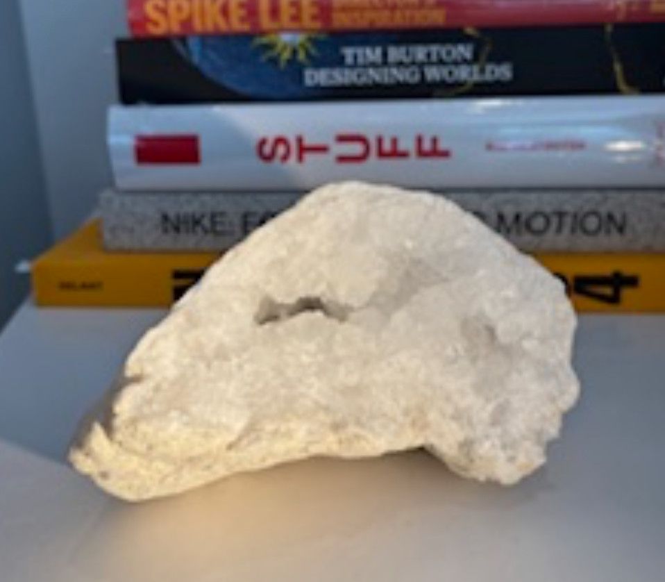 White Quartz Geode 5 x 4 x 4