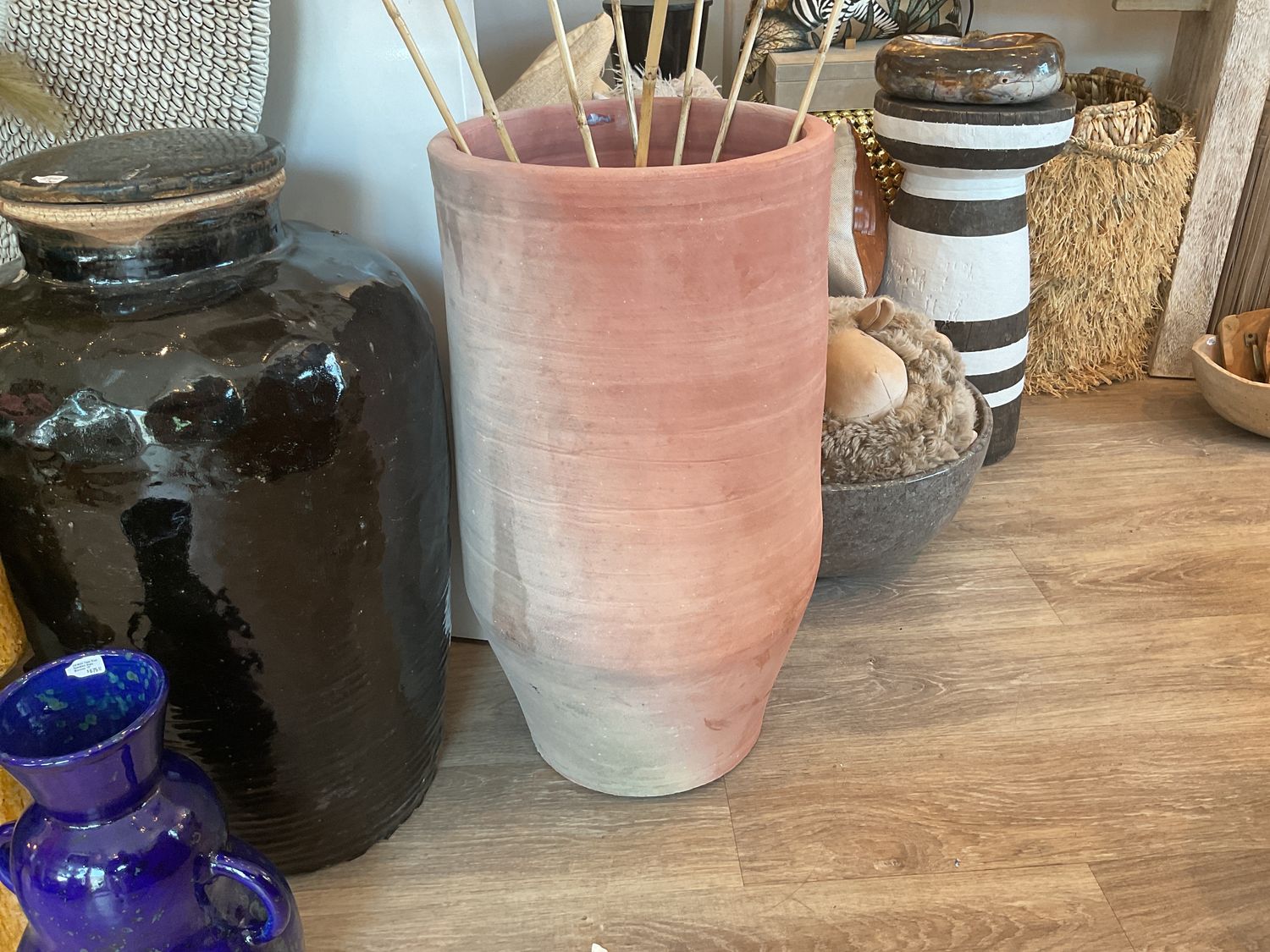 Terracotta Floor Pot Orange Hue 25.5