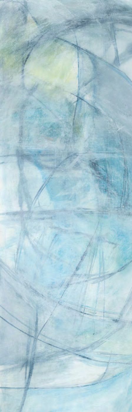 Original Art, &quot;Without&quot;, 20&quot; x 60&quot;, Kelly O&#39; Neal Mixed Media, Loose Canvas TBF SBX Silverleaf