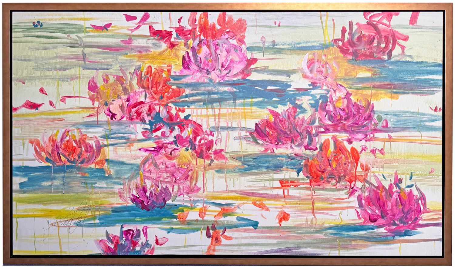 Original Art, 63 x 36, Kelly O&#39;Neal, &quot;Chiang Mai Dream&#39;&quot;, Acrylic on Canvas, Framed