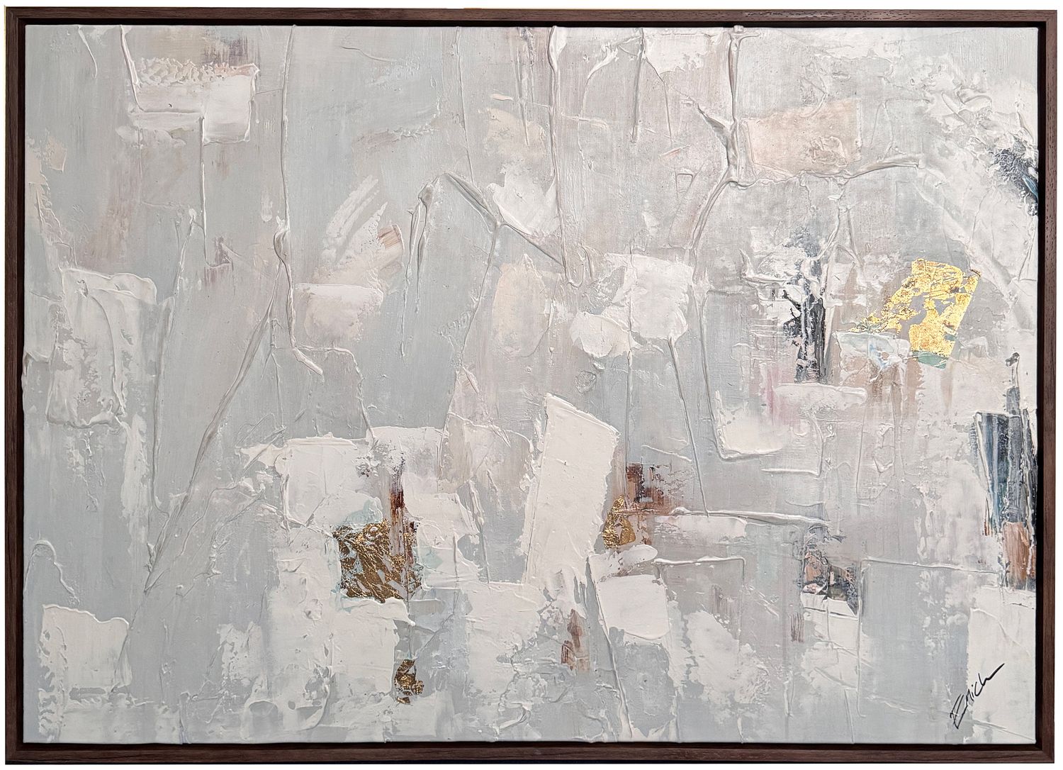 Original Art, 36x48, Brown Frame, Abstract