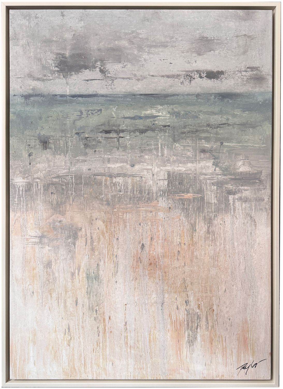 Original Art, Abstract Coastal Vertical, Medium,  24&quot; x 36&quot;