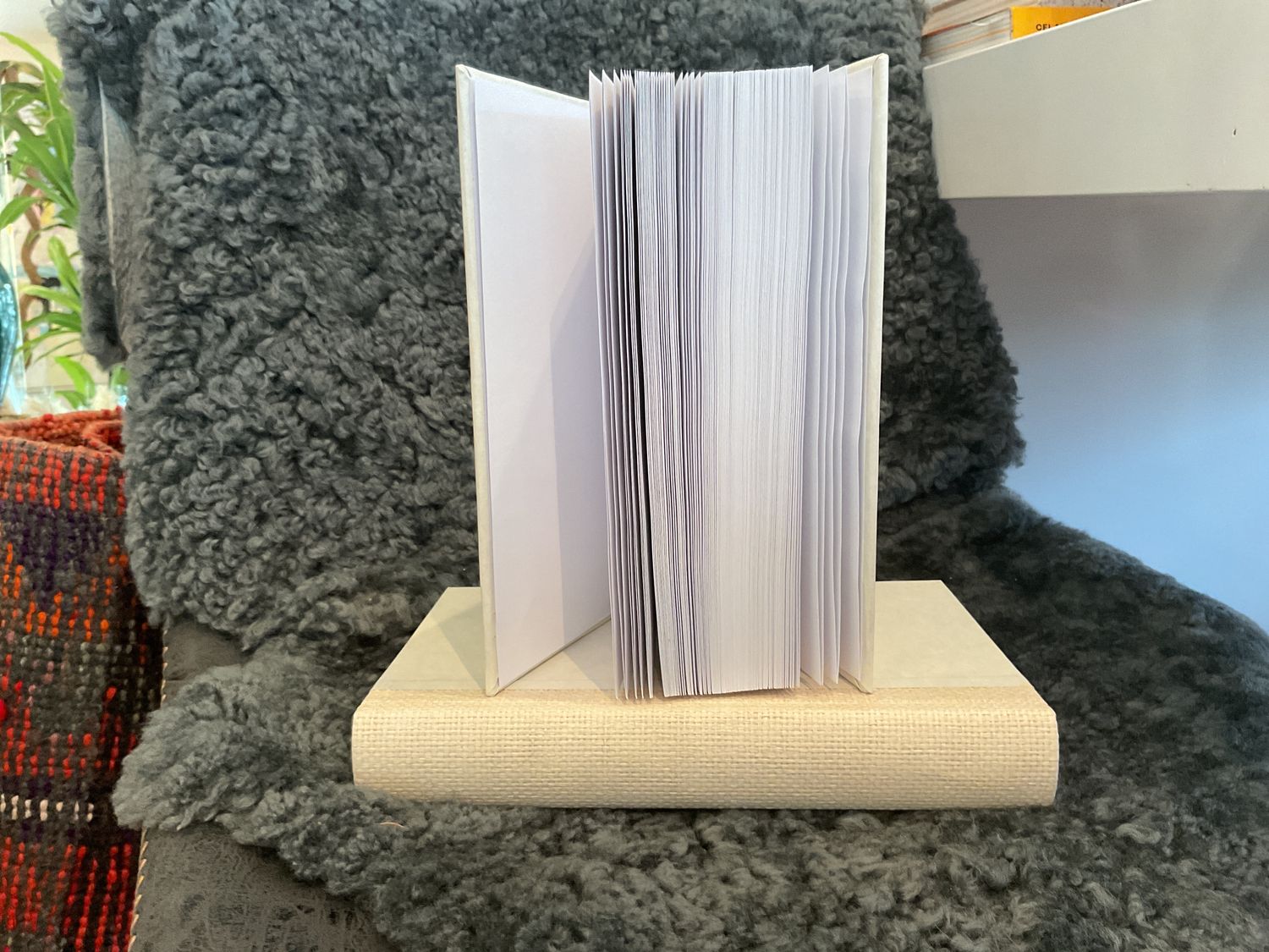*Book Blank Journal Grasscloth