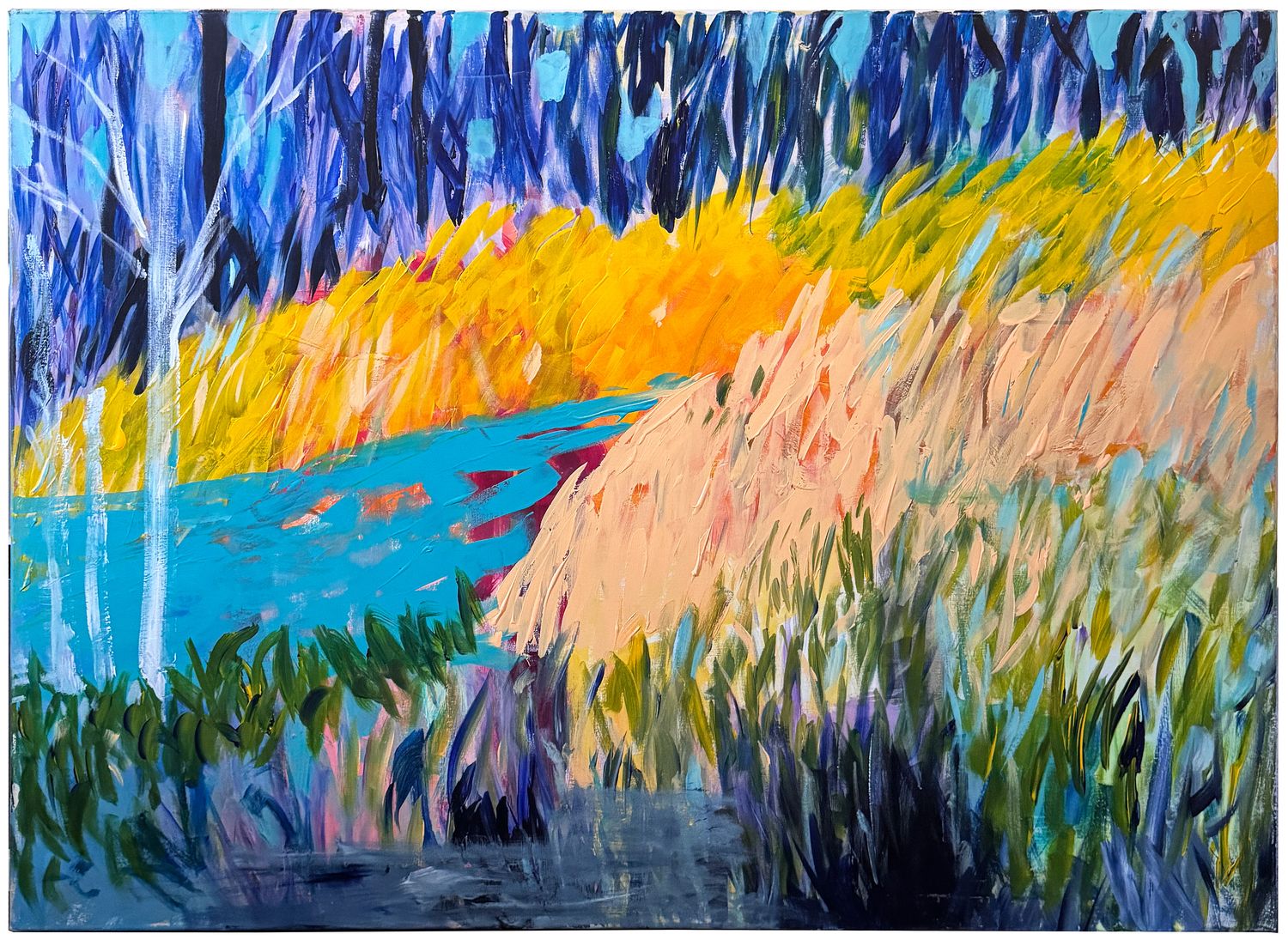 *SOLD Original Art, 36 x 48, Sholeh Janati,  Mixed Media, framed