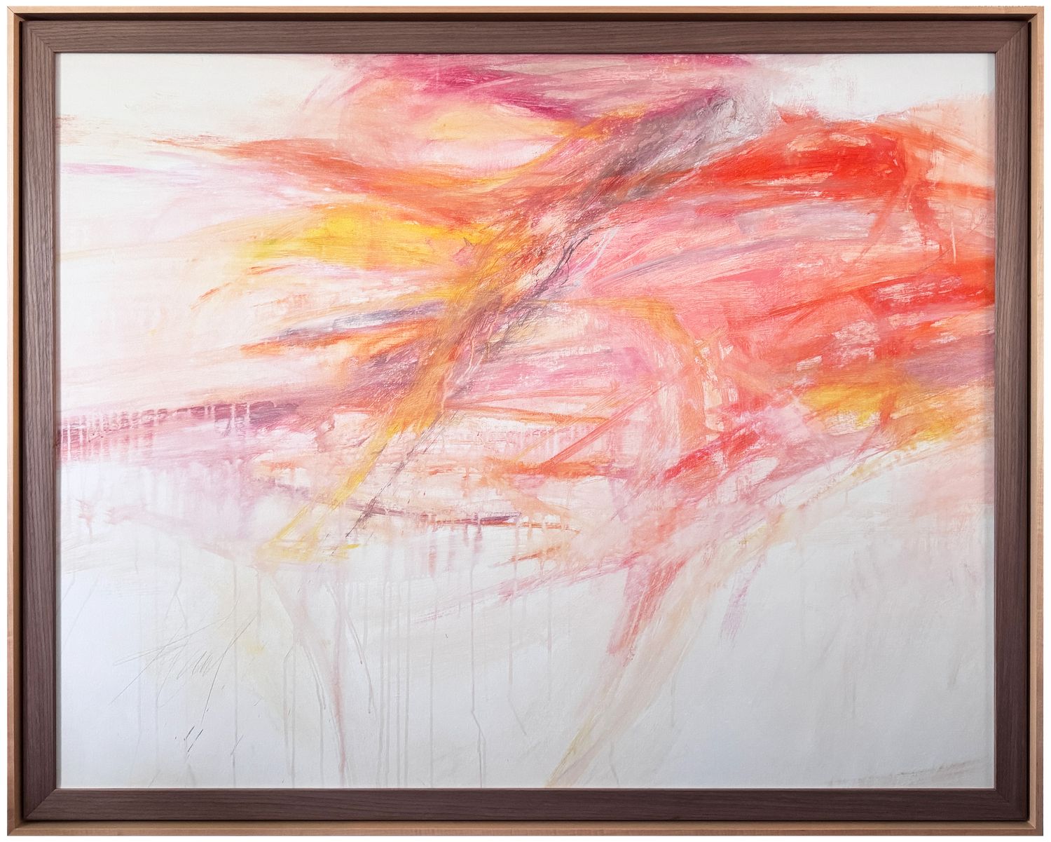 Original Art, &quot;Brighter Days&quot;, 60&quot; x 48&quot;, Kelly O&#39;Neal Mixed Media, Double Frame