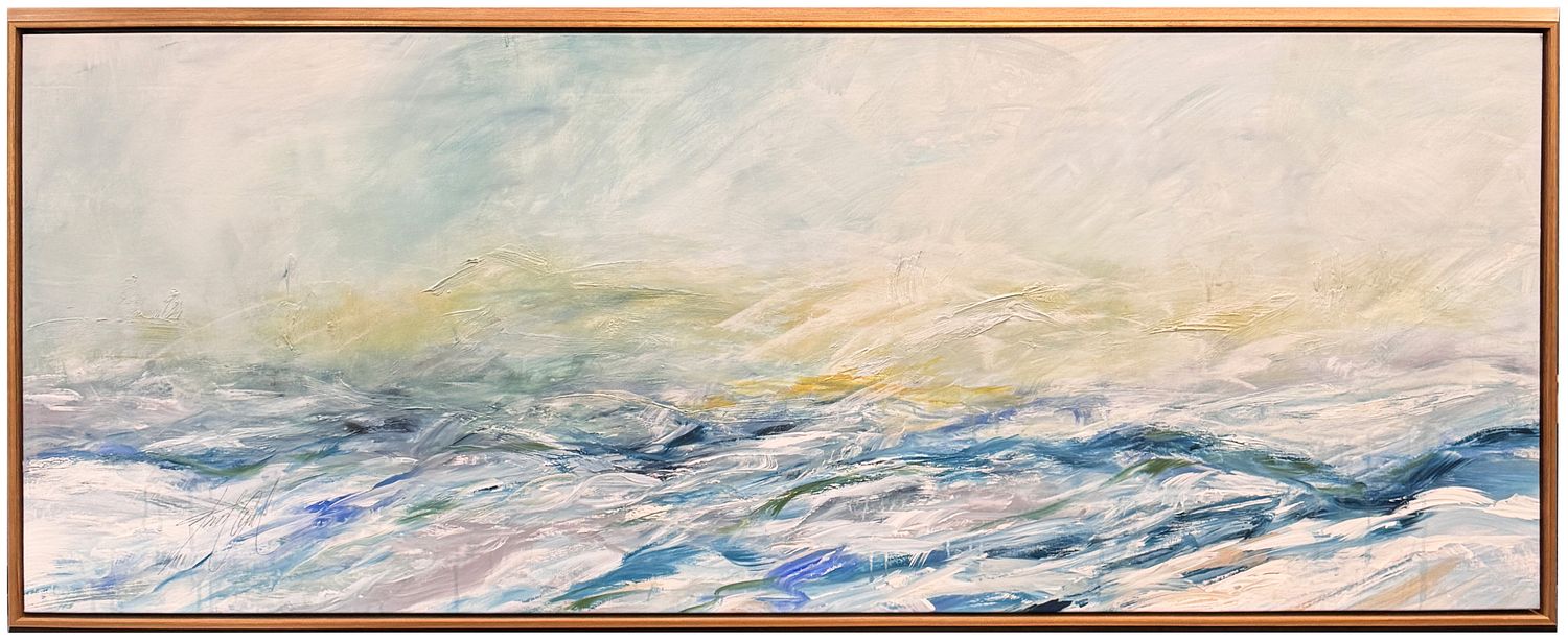 Original Art, &quot; Infinite&quot;, 62&quot; x 24&quot;, Kelly O&#39; Neal Mixed Media , Loose Canvas TBF Beverly Ash