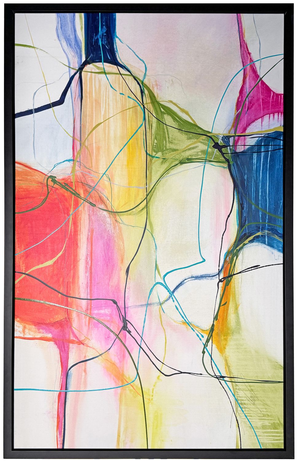 Original Art by Kelly O&#39;Neal, &quot;Seasonal Awakening VIII&quot;, 36&quot; x 60&quot;, Framed &amp; Corner Signed