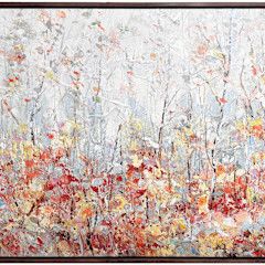 Original Art, 36x48, Walnut Frame, Flowers
