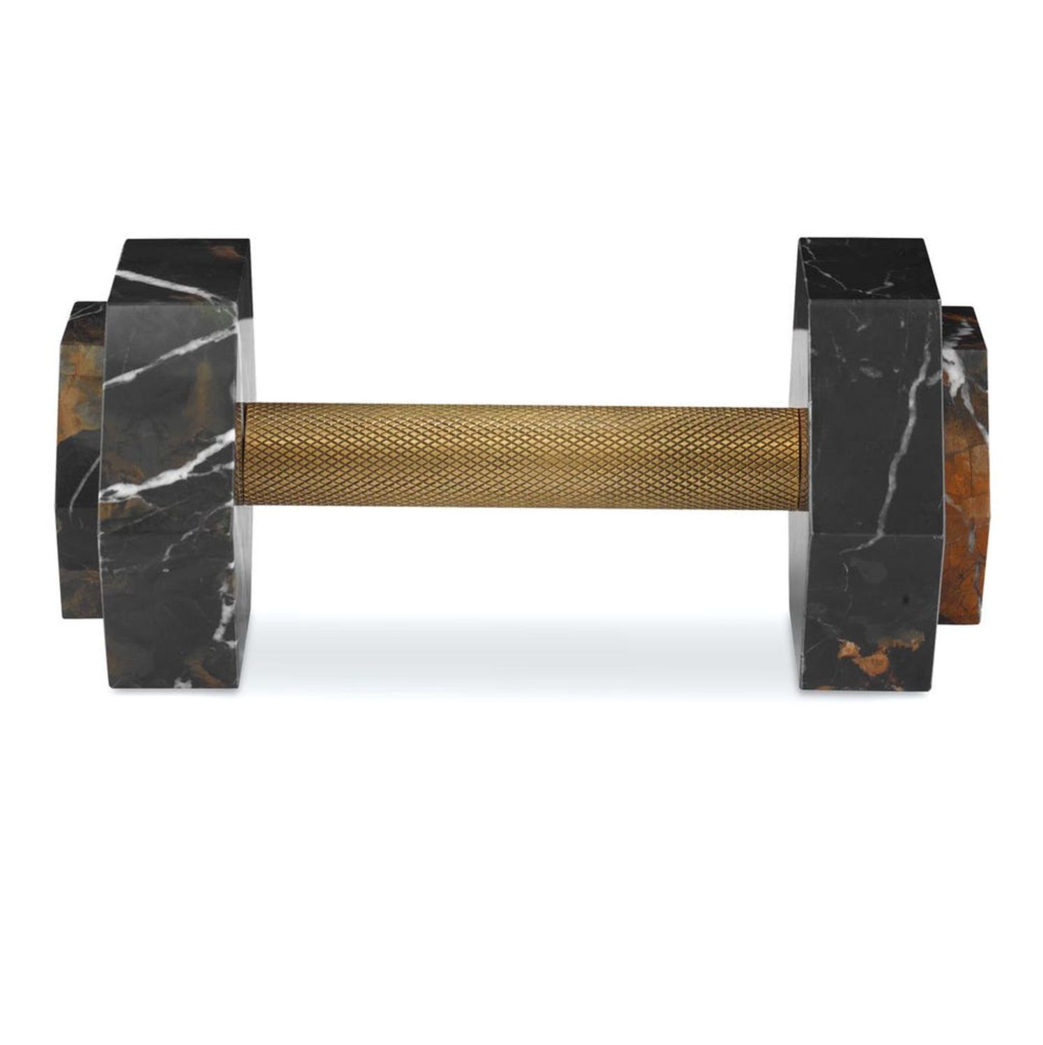 Sculpture Dumbbell Marble 10&quot;W X 4&quot;H X 5&quot;D