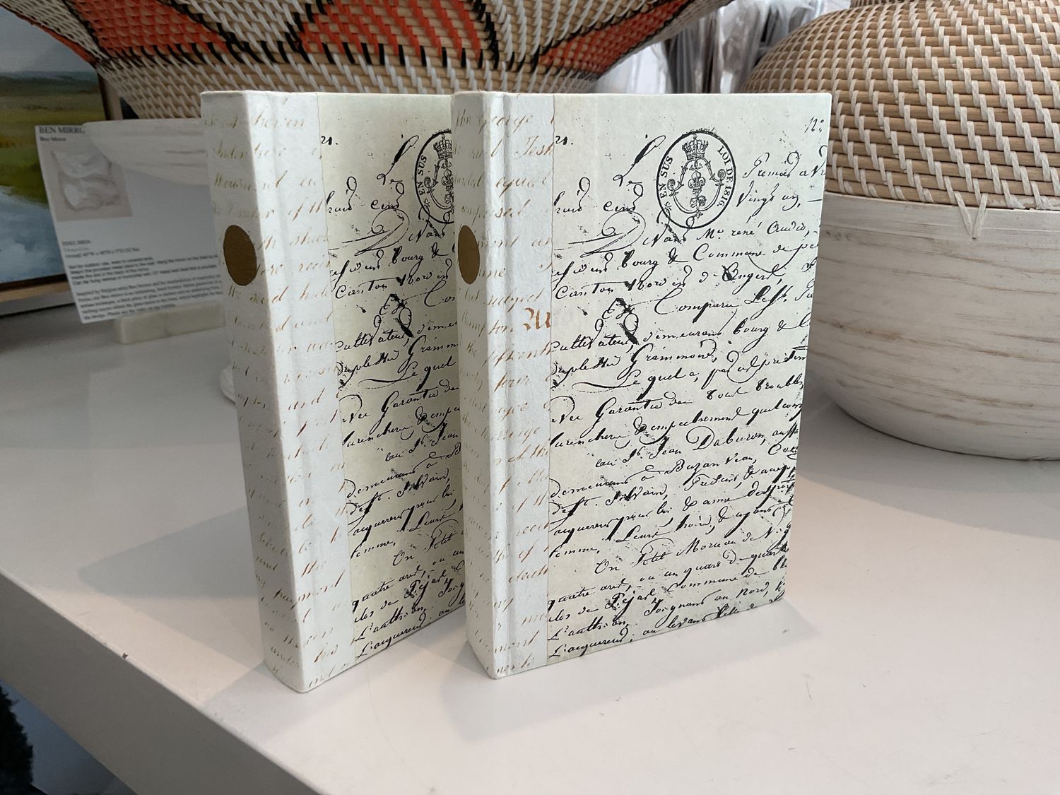 Decorative Paper Books Document Gold Dot Spine