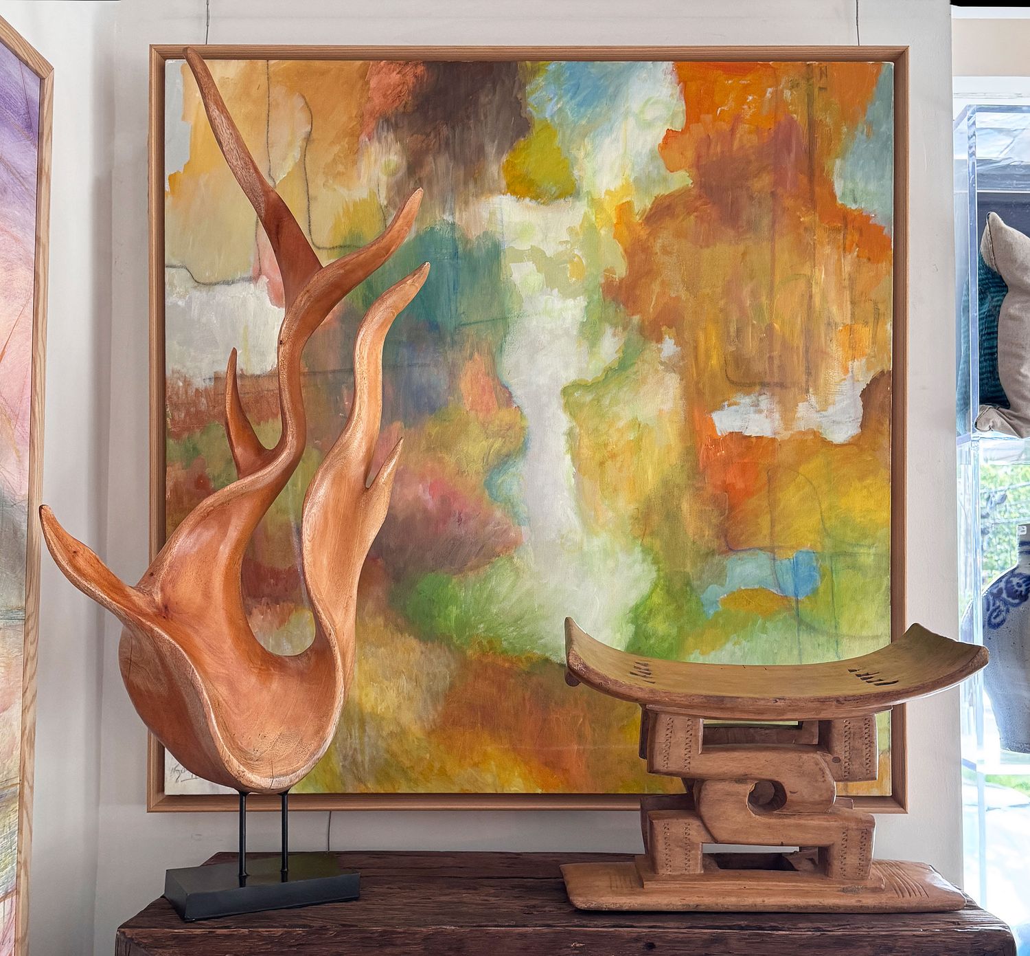 Original Art &quot;Sphere of Influence&quot; , 40&quot; x 40&quot; framed