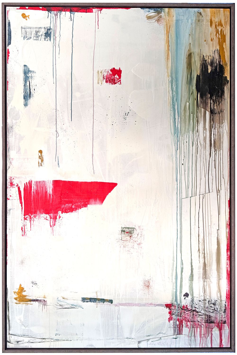Original Artwork by David Erickson,  74&quot; H x 50&quot; W, Corner Signed and Framed