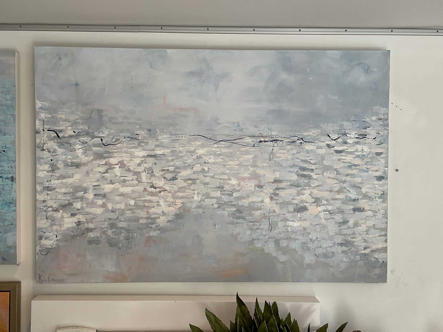 Original Art Abstract by Kim Romaro 60&quot; x 40&quot;