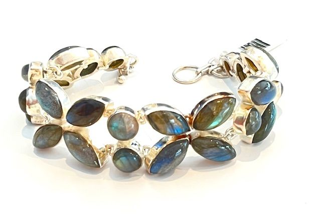 Bracelet, Labradorite Artisan Design, Sterling Silver