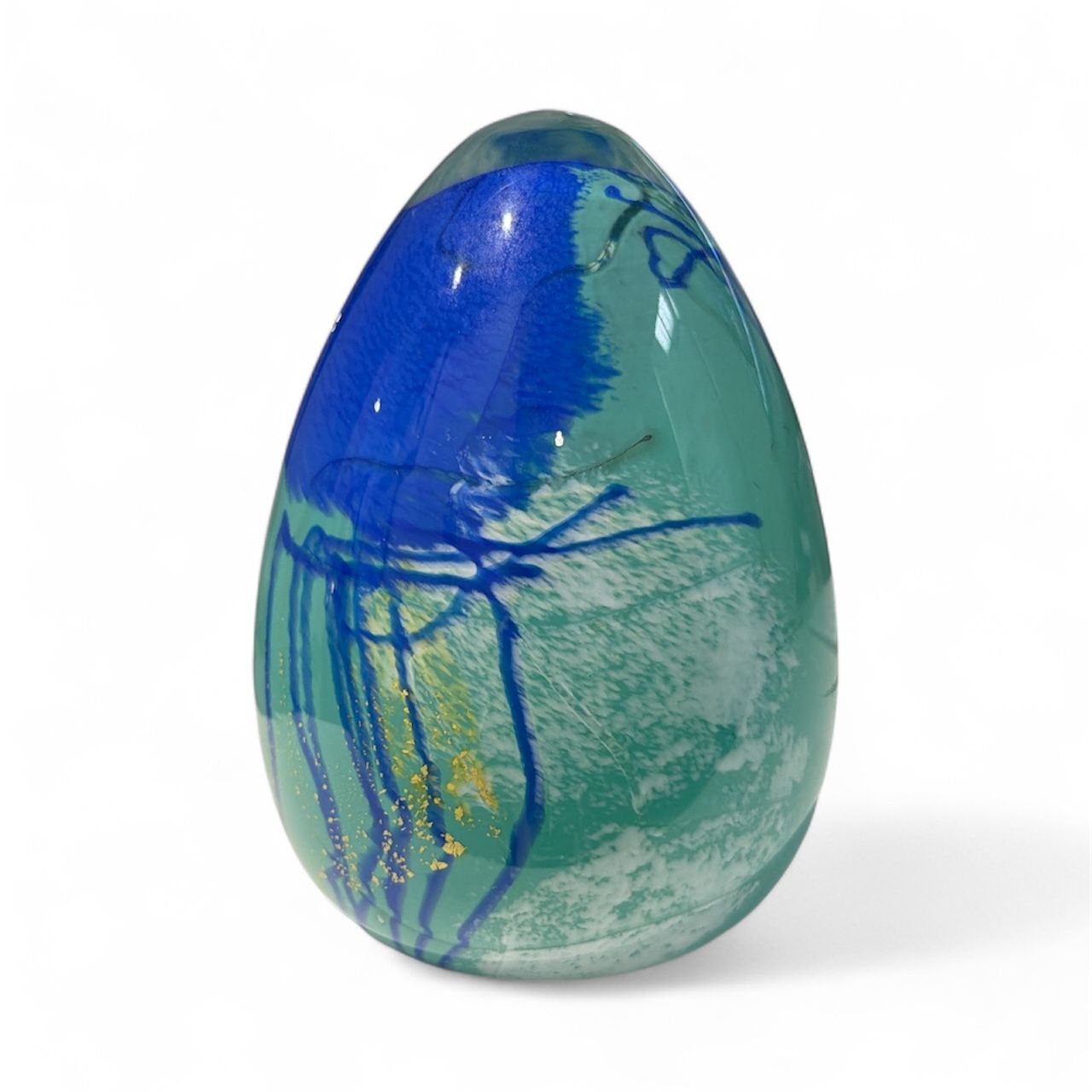 Norwegian Handblown Glass Paperweight