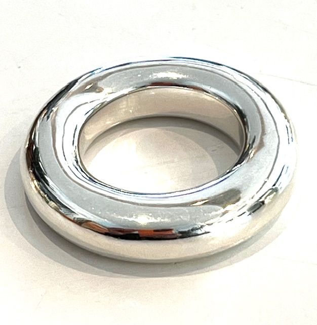 7mm Donut Ring in Sterling Silver