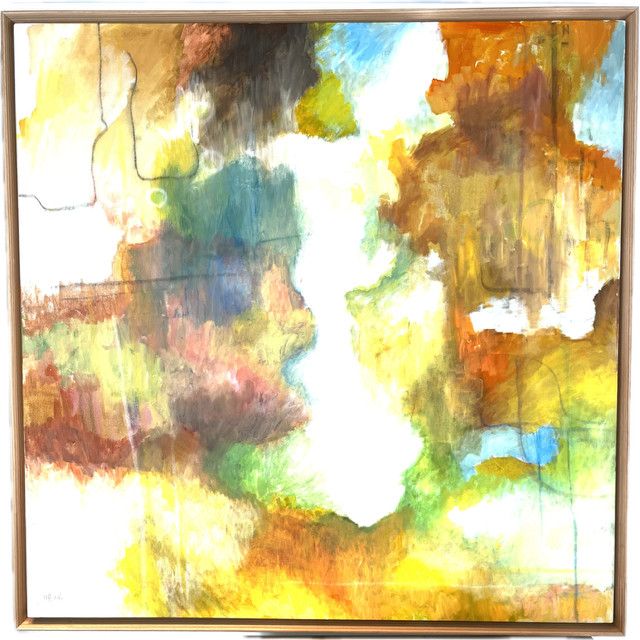 Original Art &quot;Sphere of Influence&quot; , 40&quot; x 40&quot; framed