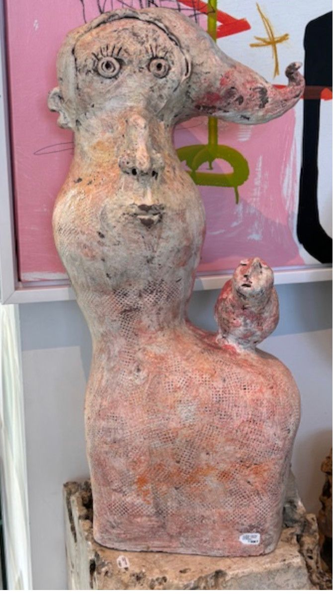 Original Ceramic Art Sculpture by Arjan Deng , &quot;I Wish I Had Met Picasso&quot;,  Thailand