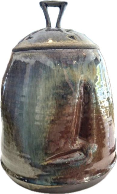 Original Art, Ceramic &quot;Cookie Jar&quot;, Artist Jarred Pfieffer, 12&quot; H