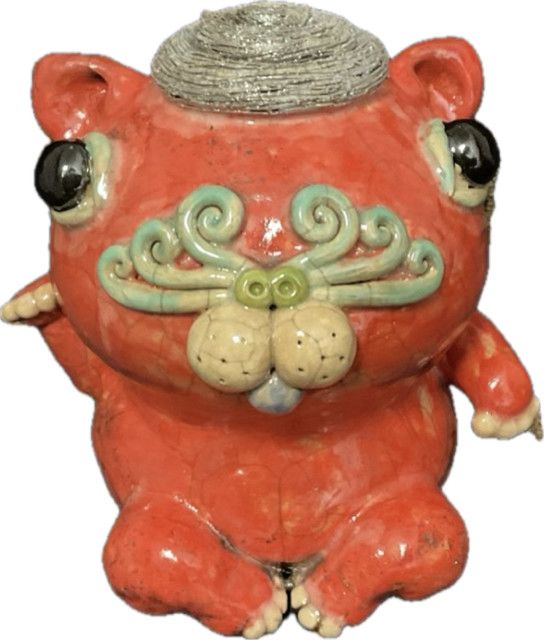 Art Sculpture, Original,The Kitten, Thailand Artist, Ceramic