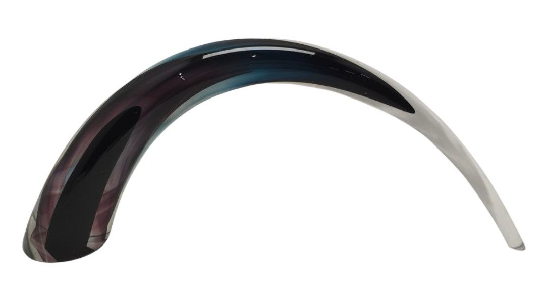 Glass Deco Arch - Blue/Eggplant - Large