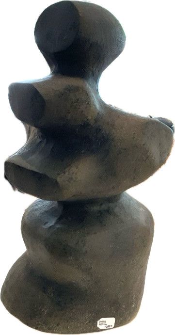 Sculpture, Modernist Hand-Cast Aluminum, Medium