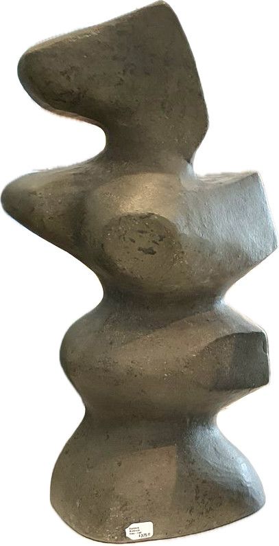Sculpture, Modernist Hand-Cast Aluminum, Large