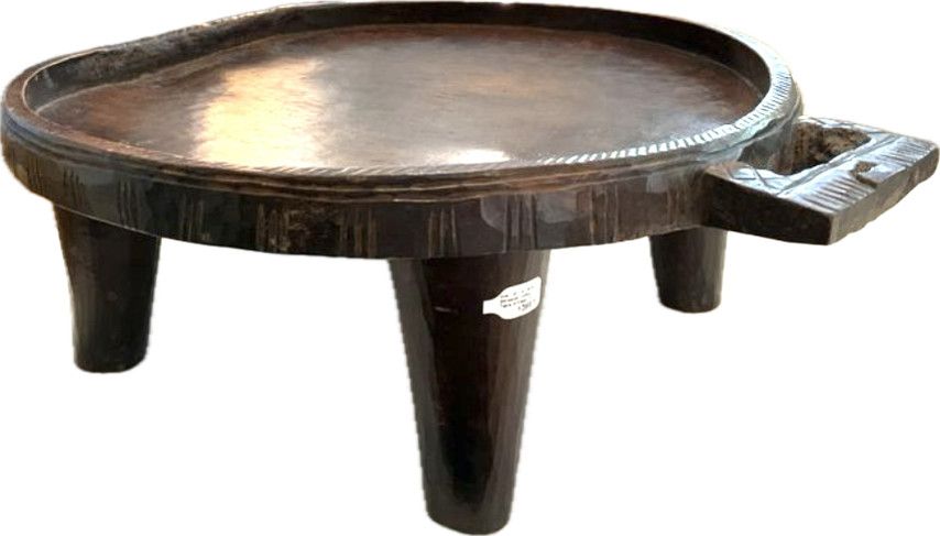 One-of-a-Kind Ethiopian Coffee Table Vintage 16.25&quot;W x 6.25H