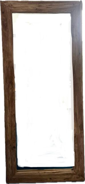 Teak Reclaimed Wood Thailand Mirror, 70.5&quot; x 32.5&quot;